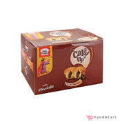 Box of Cafe' Up chocolate bars on a white background