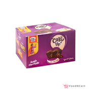 Purple packaging of Cake Up double chocolate twin pack on a white background