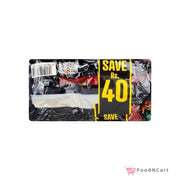 Packaged food item with a 'Save Rs. 40' label on a white background