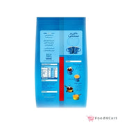 Blue Nescafe coffee package with nutritional information on a white background