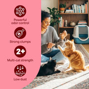 Fresh Step Odor Shield Febreze Freshness Multi Cat Clumping Litter, 14-lb